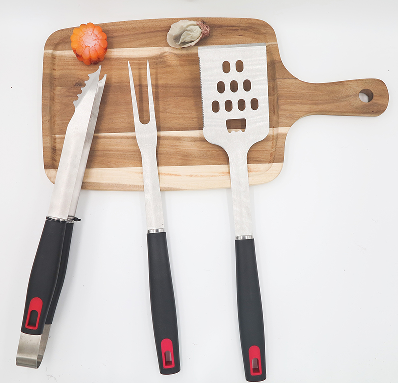 3 Piece BBQ Tool Set (including Clip,  fork,shovel)