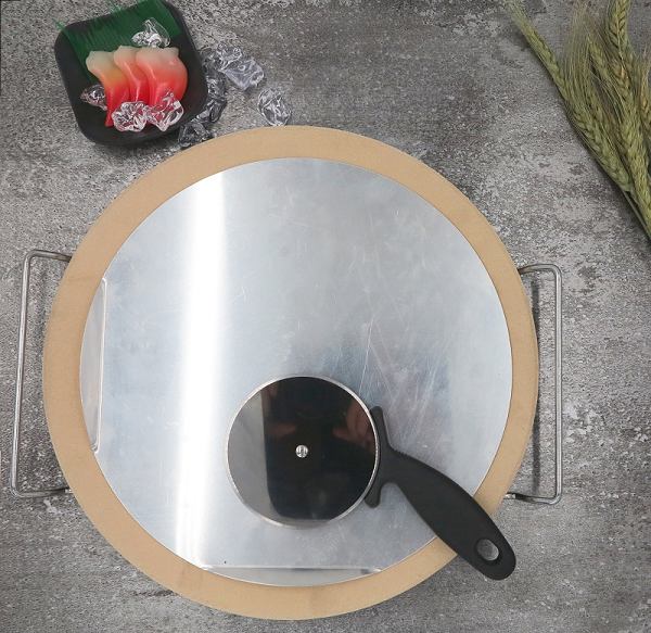 Three Pieces of Pizza Stone Set(including Pizza board,Pizza Pan,Pizza cut)